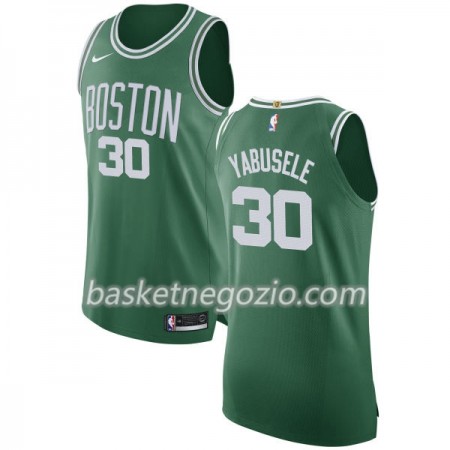 Canotte Uomo Boston Celtics Guerschon Yabusele 30 Nike 2017-18 Verde Swingman